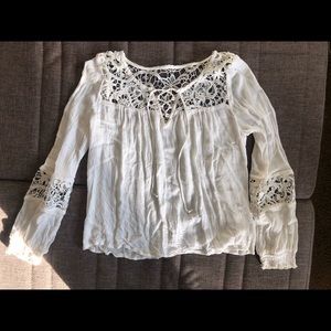 White Embroidered Top